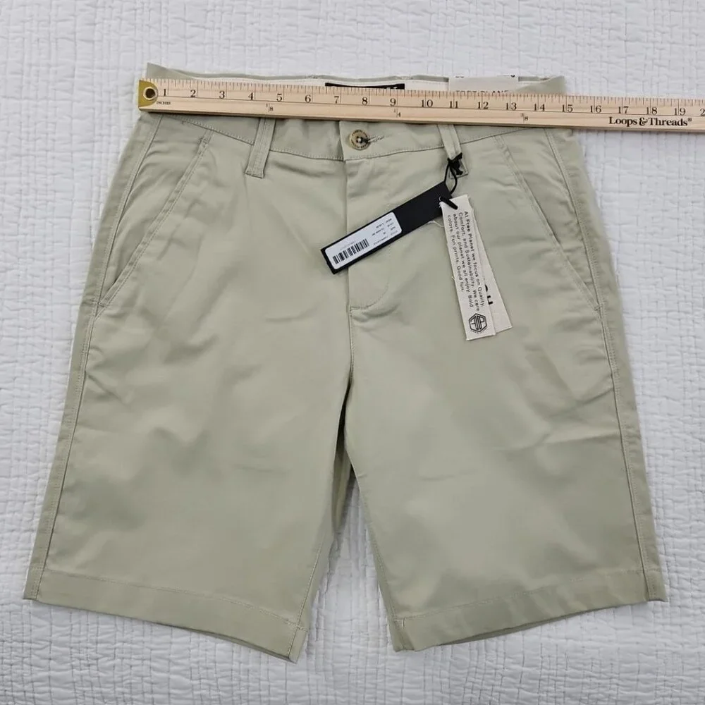 NWT‎ Free Planet Men's Stretch Chino Shorts Men's 28 Celadon Green 9